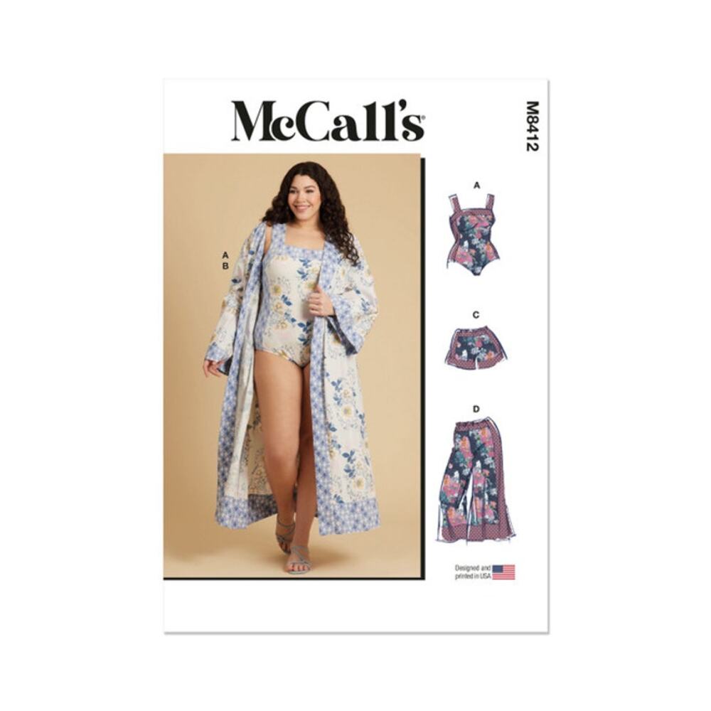 McCall's M8412 Women's Sleepwear & Loungewear W2(20W 22W 24W 26W 28W)
